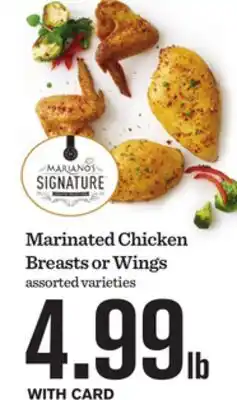 Mariano's Marinated Chicken Breasts or Wings offer