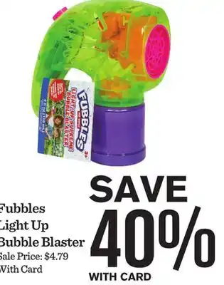 Mariano's Fubbles Light Up Bubble Blaster offer