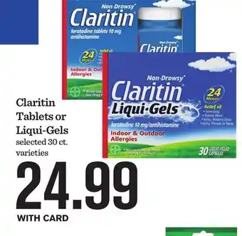 Mariano's Claritin Tablets or Liqui-Gels offer