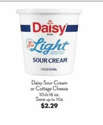 Bristol Farms Daisy Sour Cream Or Cottage Cheese offer