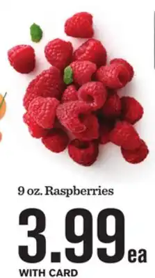 Mariano's 9 oz. Raspberries offer