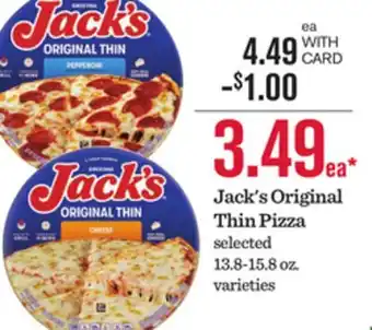 Mariano's Jack's Original Thin Pizza offer