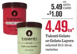 Mariano's Talenti Gelato or Gelato Layers offer
