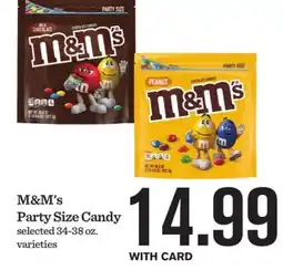 Mariano's M & M' s Party Size Candy offer