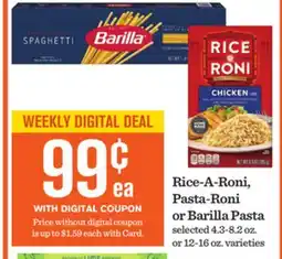 Mariano's Rice-A-Roni, Pasta-Roni or Barilla Pasta offer