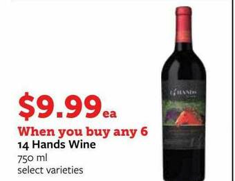 Fareway 14 Hands Wine offer