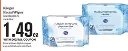 Mariano's Kroger Facial Wipes offer