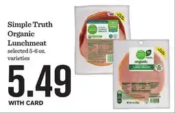 Mariano's Simple Truth Organic Lunchmeat offer