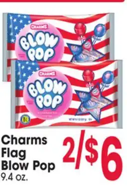 Jewel-Osco Charms Flag Blow Pop offer
