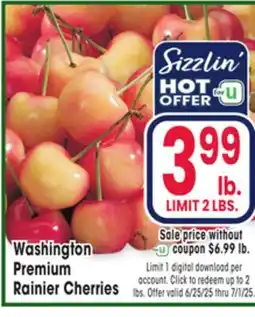 Jewel-Osco Washington Premium Rainier Cherries offer
