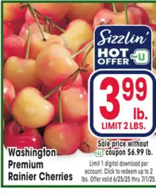 Jewel-Osco Washington Premium Rainier Cherries offer