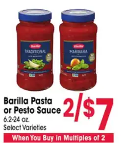 Jewel-Osco Barilla Pasta or Pesto Sauce offer