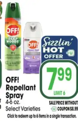 Jewel-Osco OFF! Repellant Spray offer