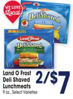 Jewel-Osco Land O Frost Deli Shaved Lunchmeats offer