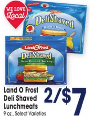 Jewel-Osco Land O Frost Deli Shaved Lunchmeats offer