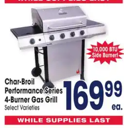 Jewel-Osco Char-Broil Performance Series 4-Burner Gas Grill offer