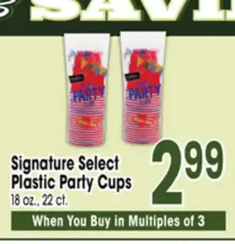 Jewel-Osco Signature Select Plastic Party Cups offer