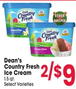 Jewel-Osco Dean's Country Fresh Ice Cream offer