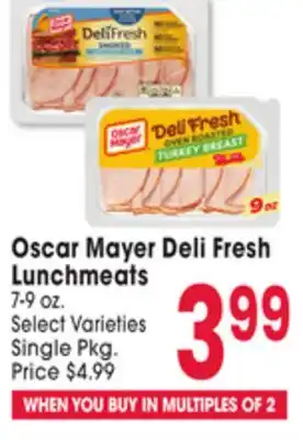 Jewel-Osco Oscar Mayer Deli Fresh Deli Fresh Lunchmeats offer