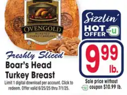 Jewel-Osco Boar's Head Turkey Breast offer