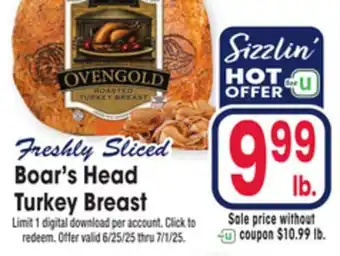 Jewel-Osco Boar's Head Turkey Breast offer