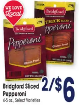 Jewel-Osco Bridgford Sliced Pepperoni offer