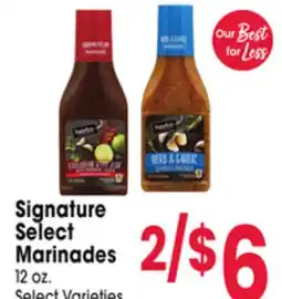 Jewel-Osco Signature Select Marinades offer