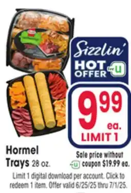 Jewel-Osco Hormel Trays offer