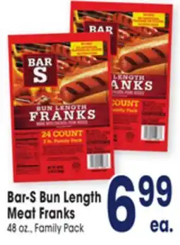 Jewel-Osco Bar-S Bun Length Meat Franks offer