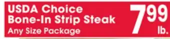 Jewel-Osco USDA Choice Bone-In Strip Steak offer