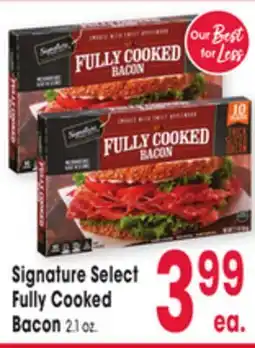 Jewel-Osco Signature Select Fully Cooked Bacon offer