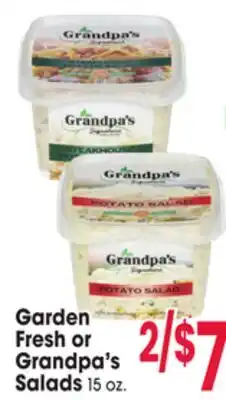 Jewel-Osco Garden Fresh or Grandpa's Salads offer