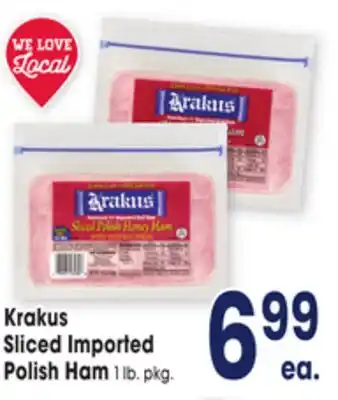 Jewel-Osco Krakus Sliced Imported Polish Ham offer