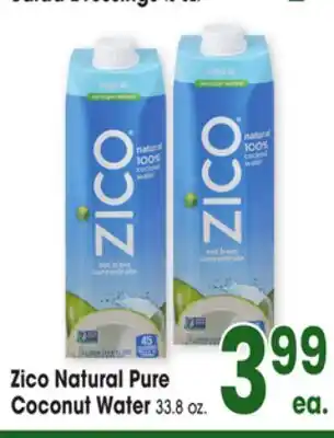 Jewel-Osco Zico Natural Pure Coconut Water offer
