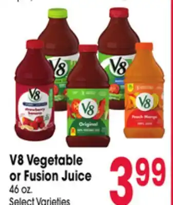 Jewel-Osco V8 Vegetable or Fusion Juice offer