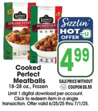 Jewel-Osco Cooked Perfect Meatballs offer