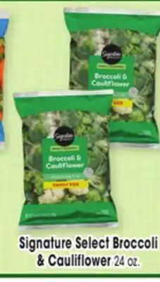 Jewel-Osco Signature Select Broccoli & Cauliflower offer