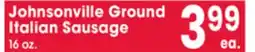 Jewel-Osco Johnsonville Ground Italian Sausage offer