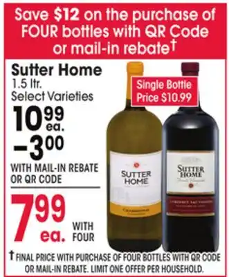Jewel-Osco Sutter Home offer
