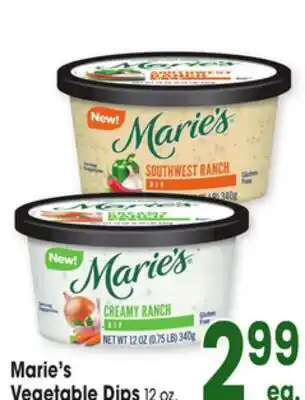 Jewel-Osco Marie's Vegetable Dips offer