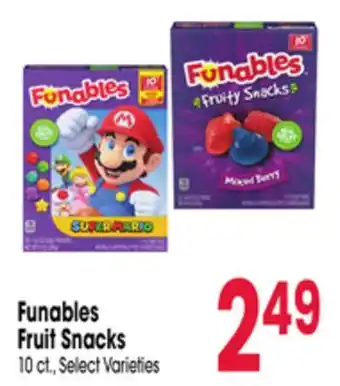 Jewel-Osco Funables Fruit Snacks offer