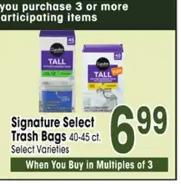 Jewel-Osco Signature Select Trash Bags offer