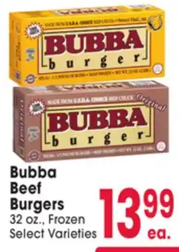 Jewel-Osco Bubba Beef Burgers offer