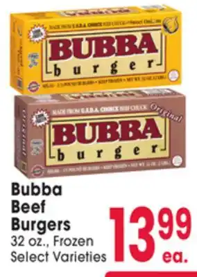 Jewel-Osco Bubba Beef Burgers offer