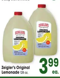 Jewel-Osco Zeigler's Original Lemonade offer