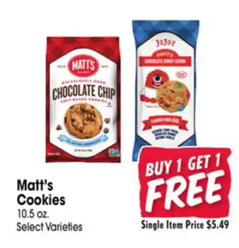 Jewel-Osco Matt's Cookies offer