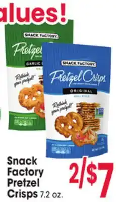 Jewel-Osco Snack Factory Pretzel Crisps offer
