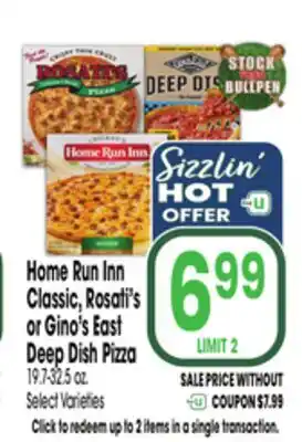 Jewel-Osco Home Run Inn Classic, Rosati's or Gino's East Deep Dish Pizza offer