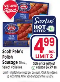 Jewel-Osco Scott Pete's Polish Sausage offer