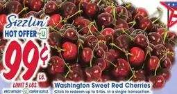 Jewel-Osco Washington Sweet Red Cherries offer